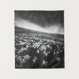 Blume Narcissus auf dem Berg Golica, Slowenien Wandteppich