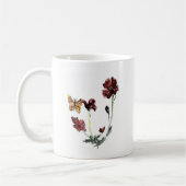 Blume Natur Art Butterfly Mohn Kaffeetasse (Links)