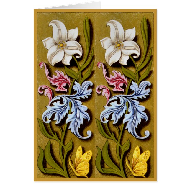 Blume - Nature Border Design Card (Vorne)