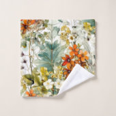 Blume Naturkunst Badhandtuch Set (Waschlappen)