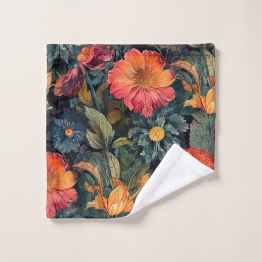 Blume Naturkunst Badhandtuch Set (Waschlappen)