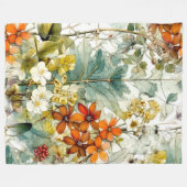 Blume Naturkunst Fleecedecke (Vorderseite (Horizontal))