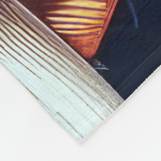 Blume Naturkunst Fleecedecke (Ecke)