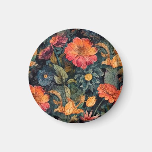 Blume Naturkunst Magnet (Vorne)