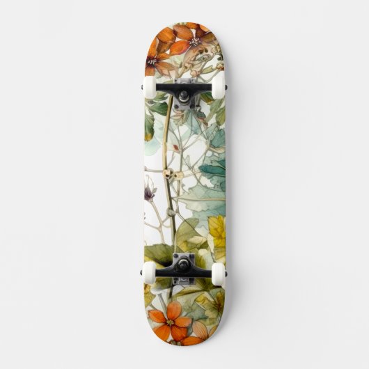Blume Naturkunst Skateboard (Vorderseite)