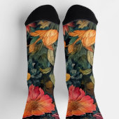 Blume Naturkunst Socken (Oben)