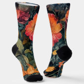 Blume Naturkunst Socken (Gewinkelt)