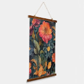 Blume Naturkunst Wandteppich Mit Holzrahmen (Gewinkelt)