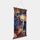 Blume Naturkunst Wandteppich Mit Holzrahmen (Gewinkelt)