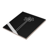 Blume Nazca Peru antikes idol Geoglyph Symbol Inn Fliese (Seite)