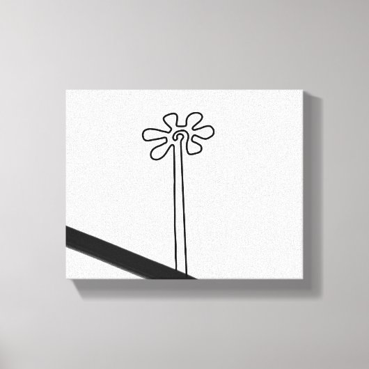 Blume Nazca Peru antikes idol Geoglyph Symbol Inn Leinwanddruck (Vorderseite)