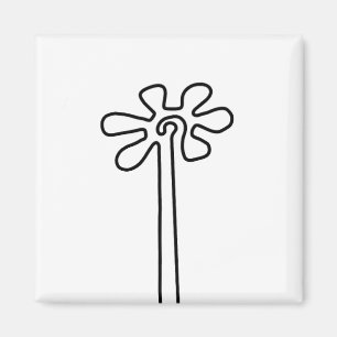 Blume Nazca Peru antikes idol Geoglyph Symbol Inn Magnet