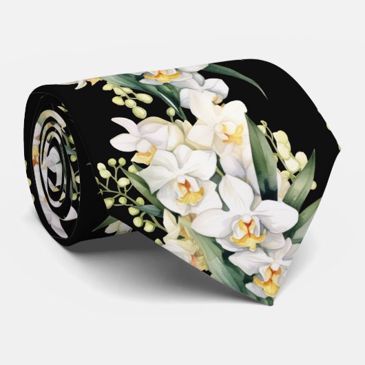 Blume Neck Tie Krawatte (Gerollt)