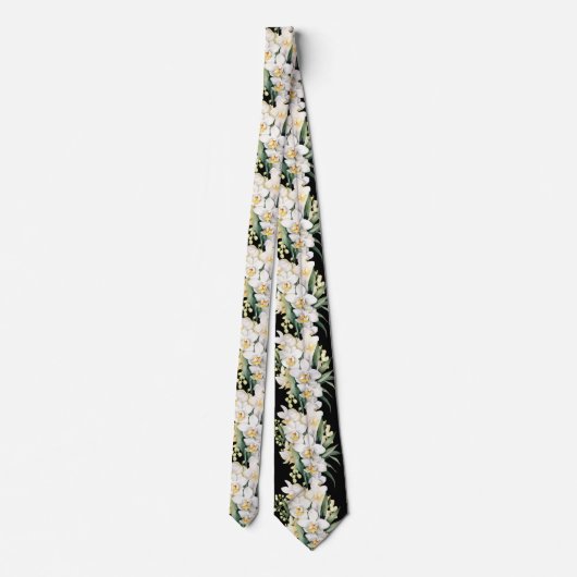 Blume Neck Tie Krawatte (Rückseite)