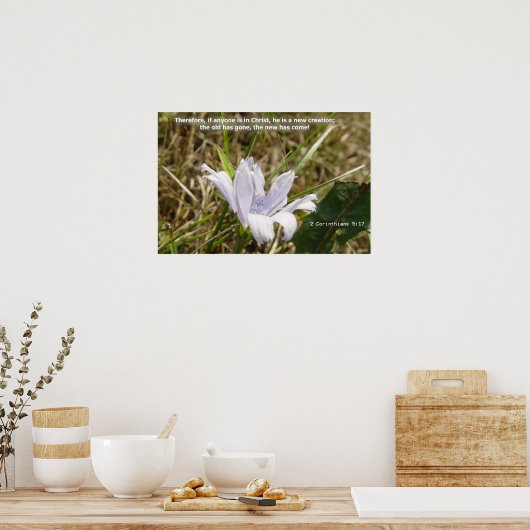 Blume - Neue Schöpfung Poster (Küche)