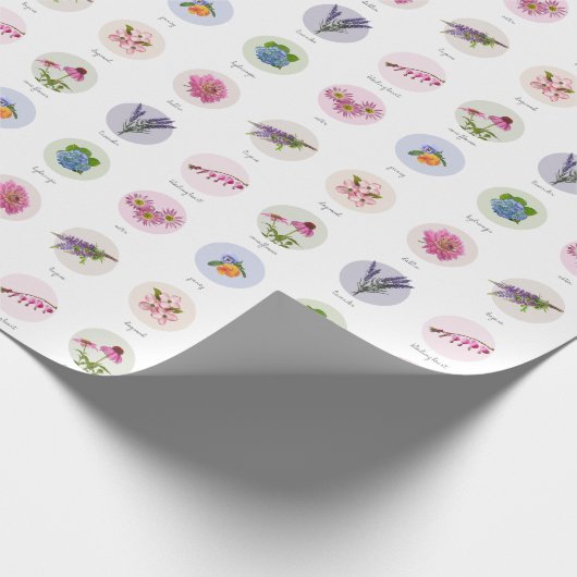 Blume Neuenglands Geschenkpapier (Ecke)