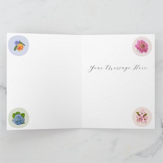 Blume Neuenglands Karte (Innenseite)