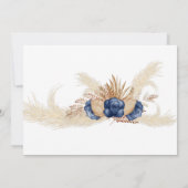 Blume Nichts Extravagant nur Liebe Elopement Einladung (Rückseite)