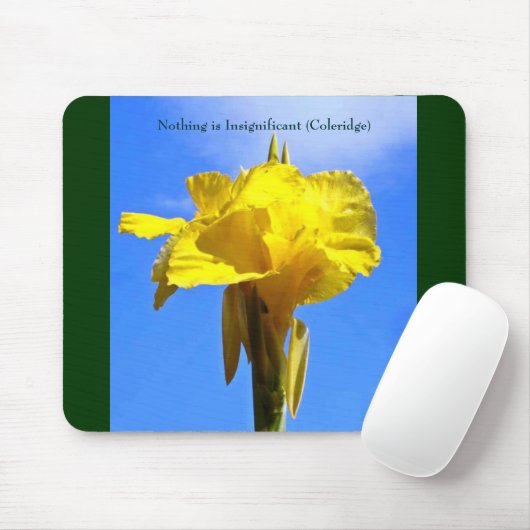 Blume, nichts ist unbedeutend (Coleridge) Mousepad (Mit Mouse)