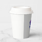 Blume Niedlich Grau Pappbecher (Rechts)