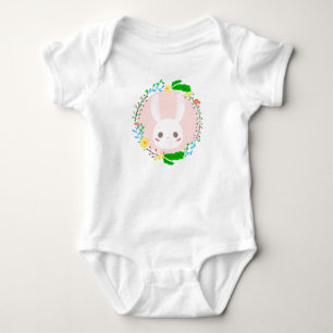 Blume "niedlich Ostersonne" Kranz Baby Strampler