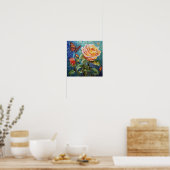 Blume niedliche Geburt Florist Bouquet Rose Poster (Küche)