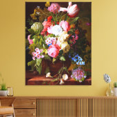Blume noch Leben der Rose Tulippen und Hyazinthen Leinwanddruck (Insitu (Wohnzimmer))