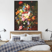 Blume noch Leben der Rose Tulpen und Nelken Leinwanddruck (Insitu (Schlafzimmer))