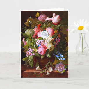 Blume noch Leben von Rose, Tulipen und Hyazinthen Karte