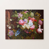 Blume noch Leben von Rose, Tulipen und Hyazinthen Puzzle (Horizontal)