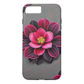 Blume Noire Case-Mate iPhone Hülle (Rückseite)