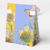 Blume Nostalgie Blütenmalerei GeburtstagsLavendel Geschenkschachtel (Rückseite)