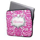 Blume Notebook-Gehäuse Cool Monogram Modern Laptopschutzhülle (Vorderseite Links)