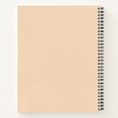 Blume-Notebook mit Aquarellfarbe Rosa Notizblock (Rückseite)