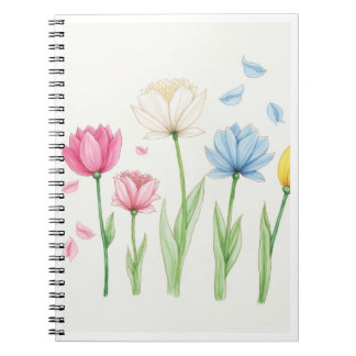 Blume-Notebook Notizblock
