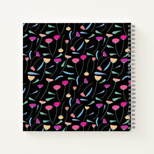 Blume-Notebook Notizblock (Rückseite)