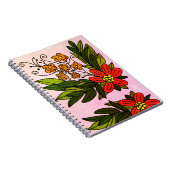 Blume-Notebook Notizblock (Rechte Seite)