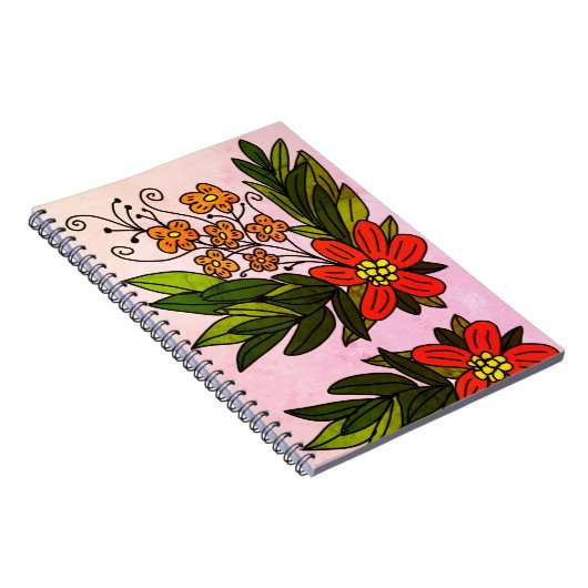 Blume-Notebook Notizblock (Rechte Seite)