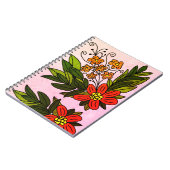 Blume-Notebook Notizblock (Linke Seite)