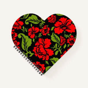 Blume-Notebook Notizblock