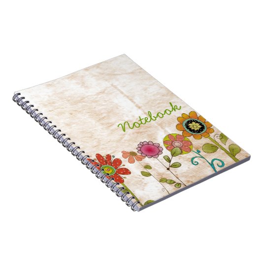 Blume-Notebook Notizblock (Rechte Seite)