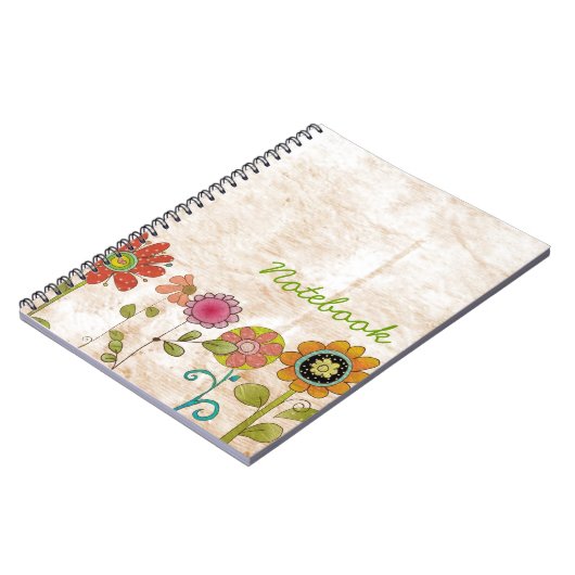 Blume-Notebook Notizblock (Linke Seite)