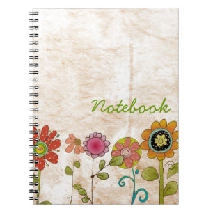 Blume-Notebook Notizblock