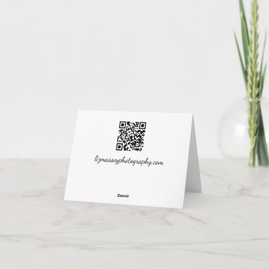 Blume Notecard Dankeskarte (Rückseite)