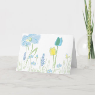 Blume Notecard Nr. drei Karte