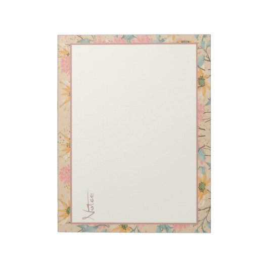 Blume Notepad Notizblock (Rotiert)
