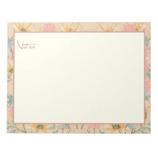 Blume Notepad Notizblock