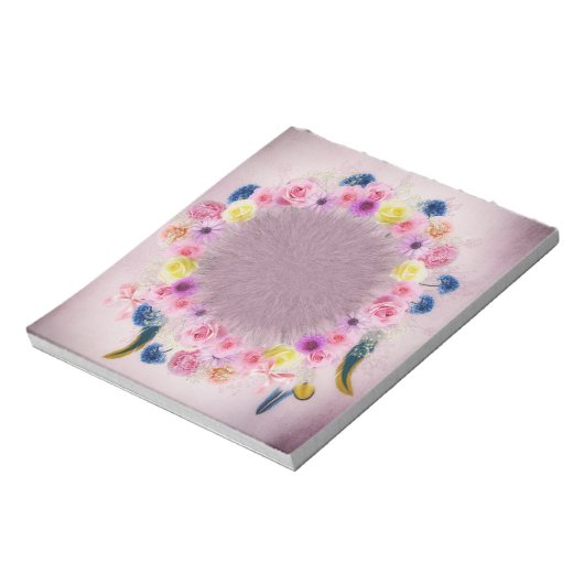 Blume Notepad Notizblock (Rotiert)