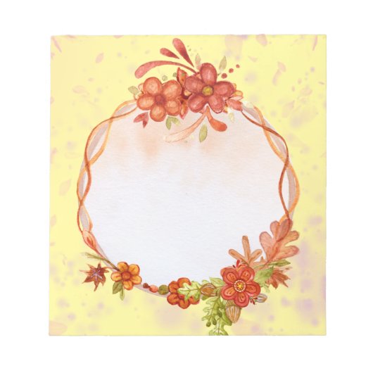 Blume Notepad Notizblock (Vorderseite)