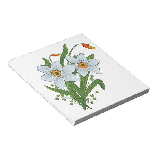 Blume Notizblock (angewinkelt)